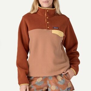 PATAGONIA Women's Lightweight Synchilla® Snap-T® Fleece Pullover Terra Pink M